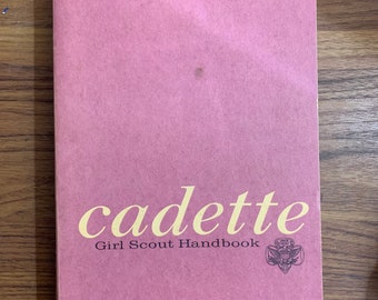 RedStoreVintage Present Vintage 1963 Cadette Girl Scout Handbook Great Shape