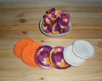 Crochet Reusable Bath Pouf Scrubby and Wash Cloth Sets