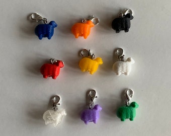 Sheep Stitch Markers with Lobster Clasps