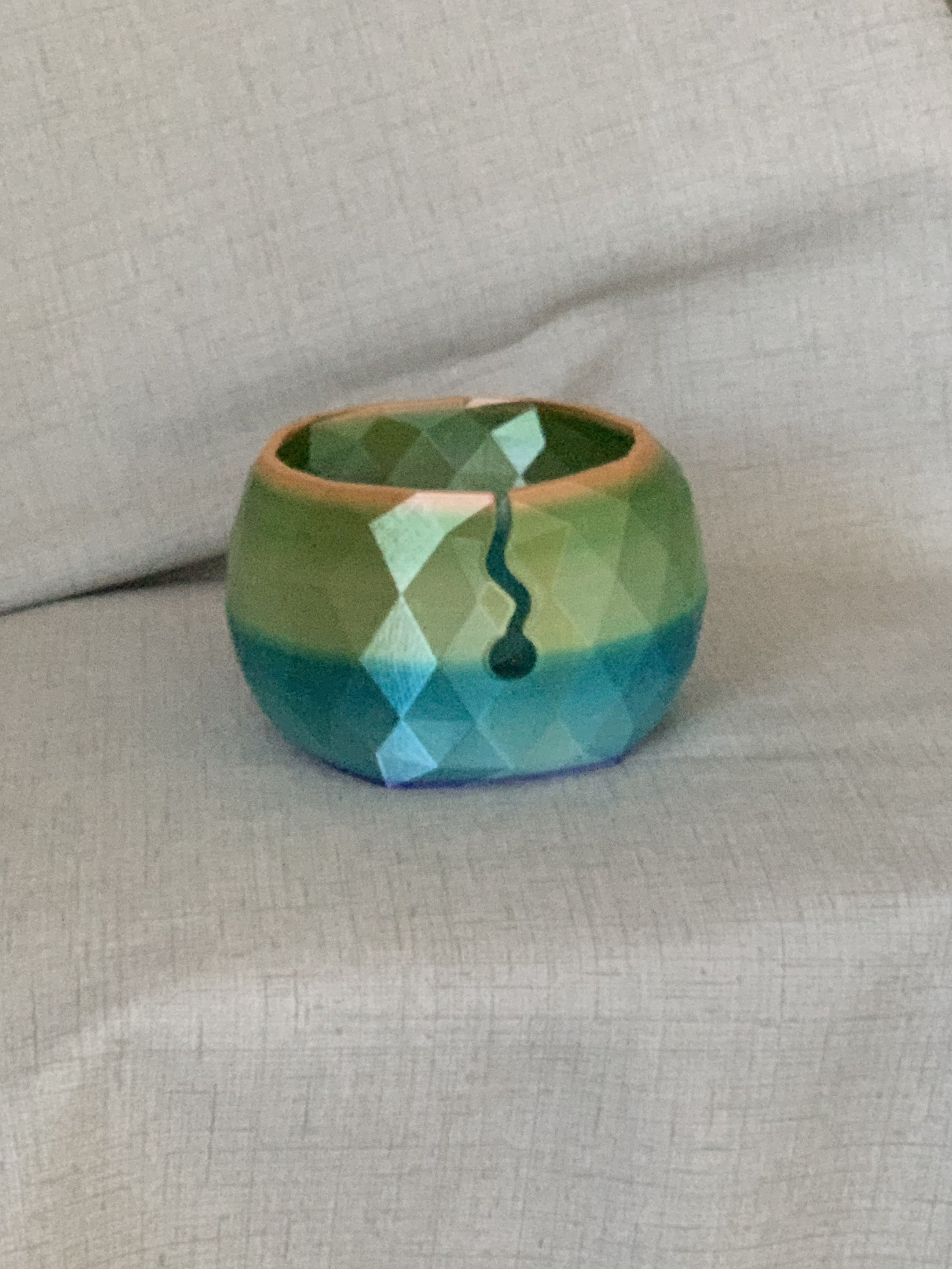 Premium Rainbow Yarn Bowl 3D Printed Etsy