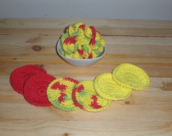 Crochet Reusable Bath Pouf Scrubby and Wash Cloth Sets