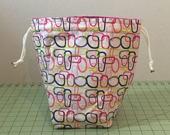 Handmade Knitting and Crocheting Project Bag