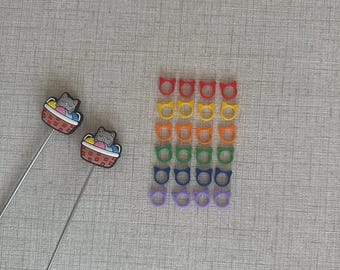 Kitty  Cat Stitch Markers 24pk