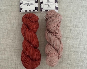 Darn Good Yarn Mulberry Silk Fingering Weight Yarn