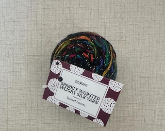 Darn Good Yarn Sparkle Worsted Weight Silk Yarn