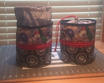 Handmade Knitting and Crocheting Project Bag