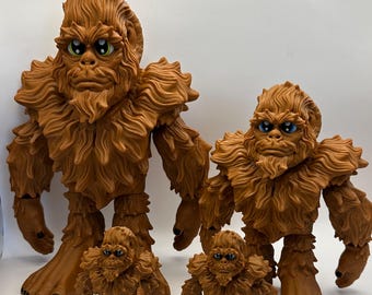 Bigfoot Sasquatch Figure – Flexi Articulating 3D Printed Animal