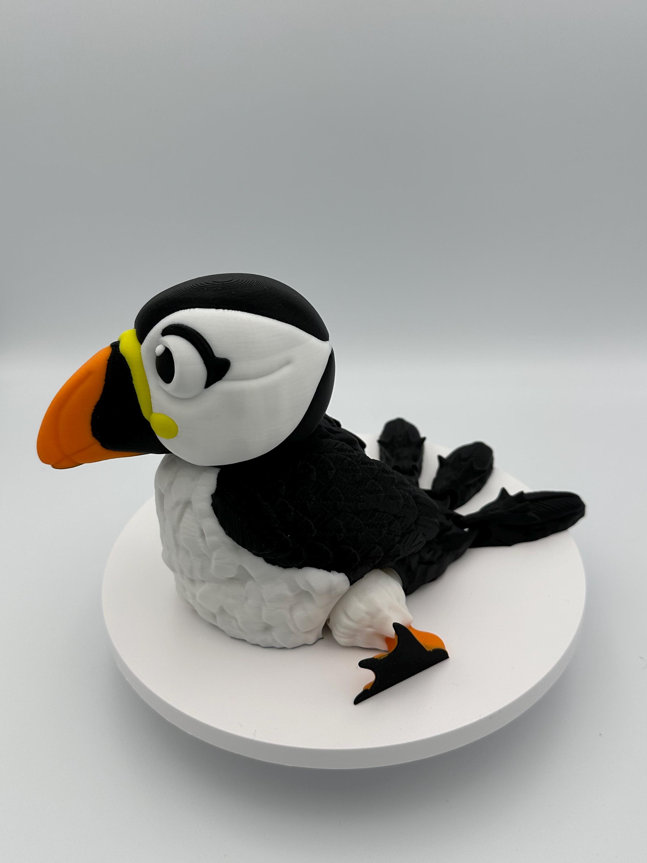 Puffin Model Puffin - 3d Printed Model - Flexi Animal - Etsy