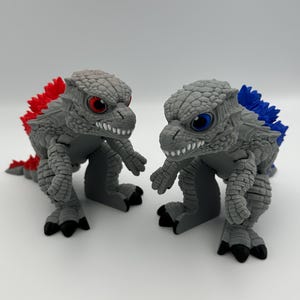 Movie Monster - 'Zilla 3d Print  - Flexi Articulating - NEW IMPROVED MODEL