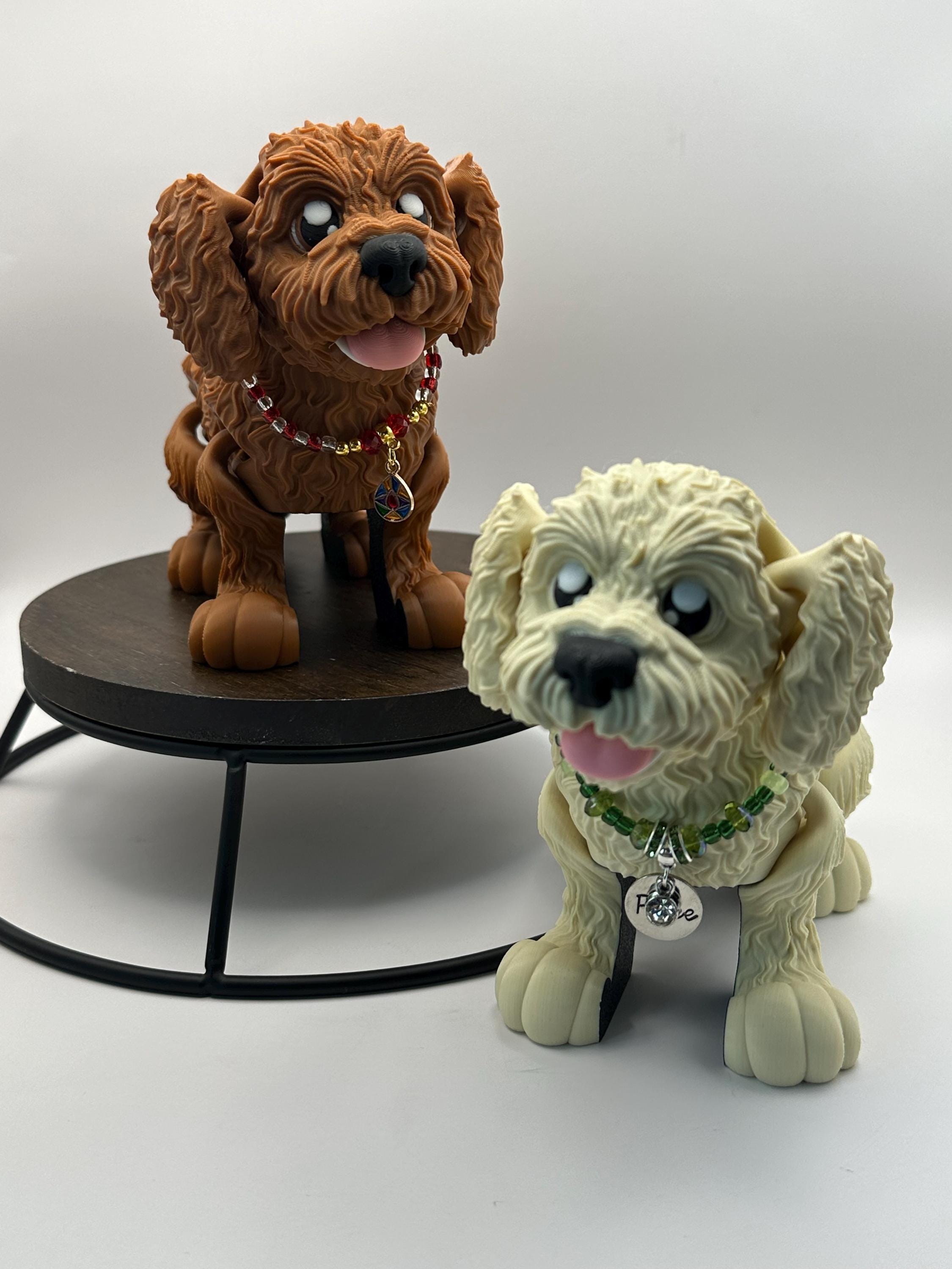 Dog - Goldendoodle 3d Print - Articulated Flexi Animal - Etsy