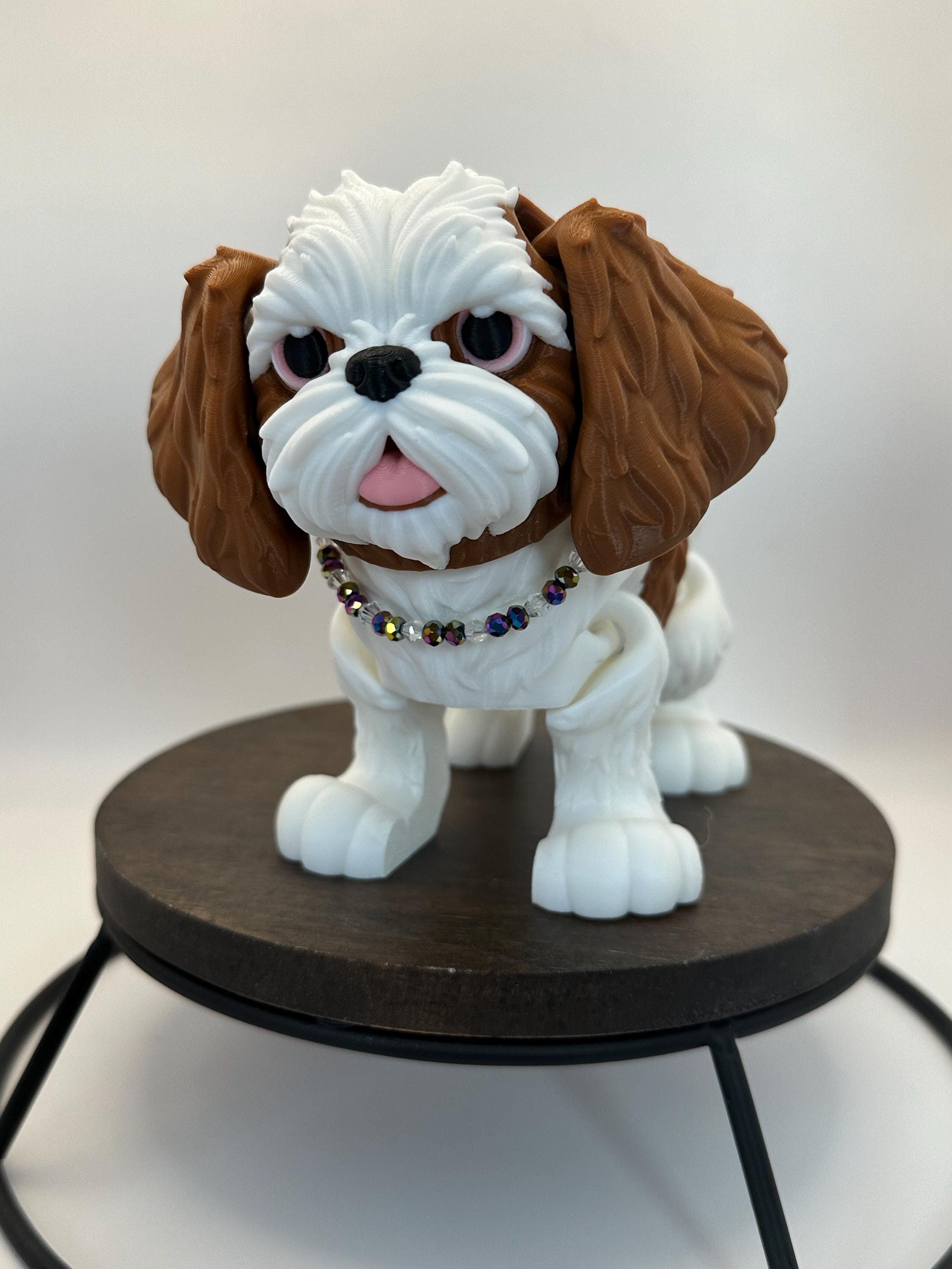 Dog - Shih Tzu Dog 3d Print - Flexi Articulating Animal - Etsy