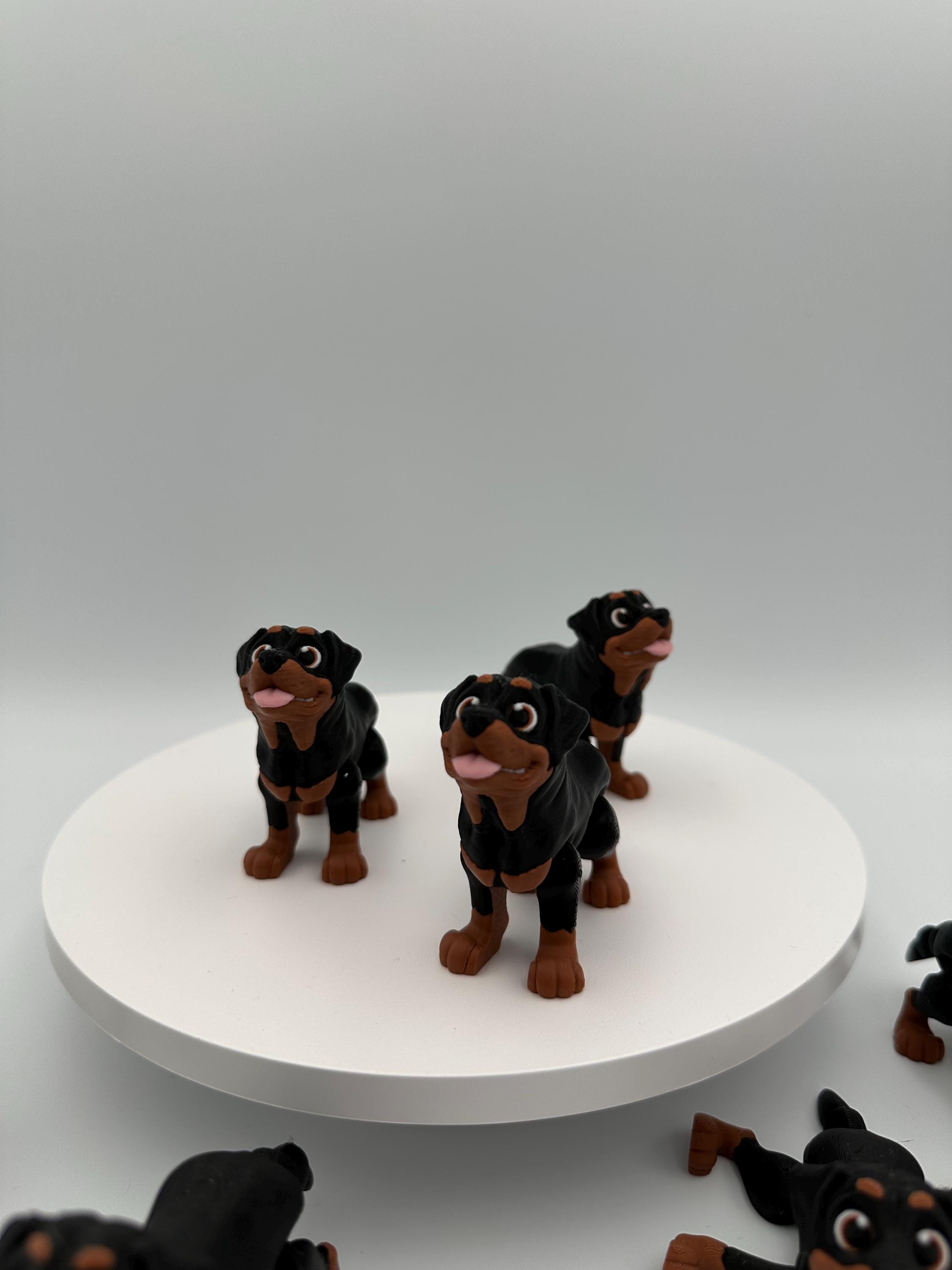 Dog - Rottweiler 3d Print - Flexi Articulating Animal - Etsy