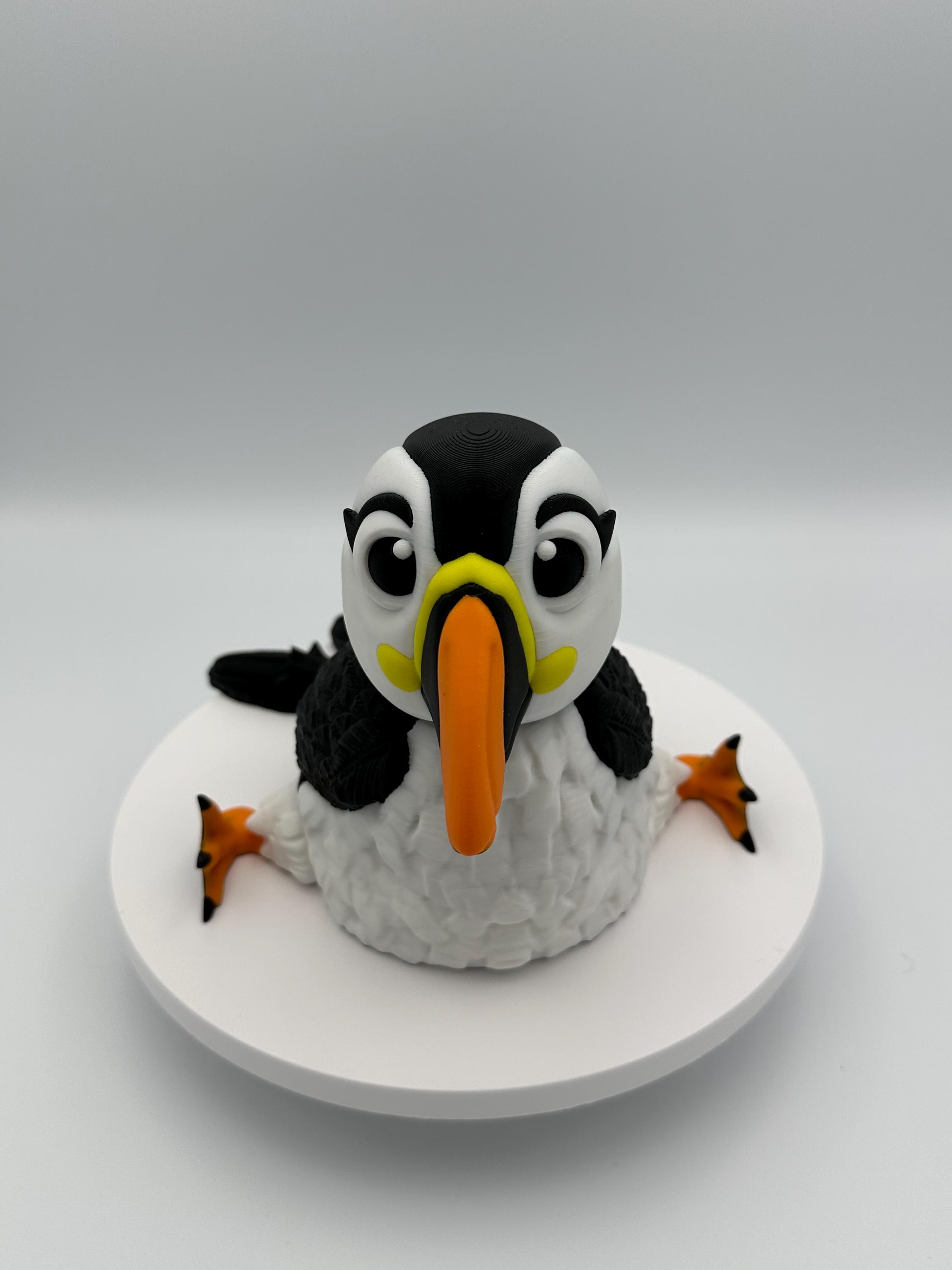 Puffin Model Puffin - 3d Printed Model - Flexi Animal - Etsy