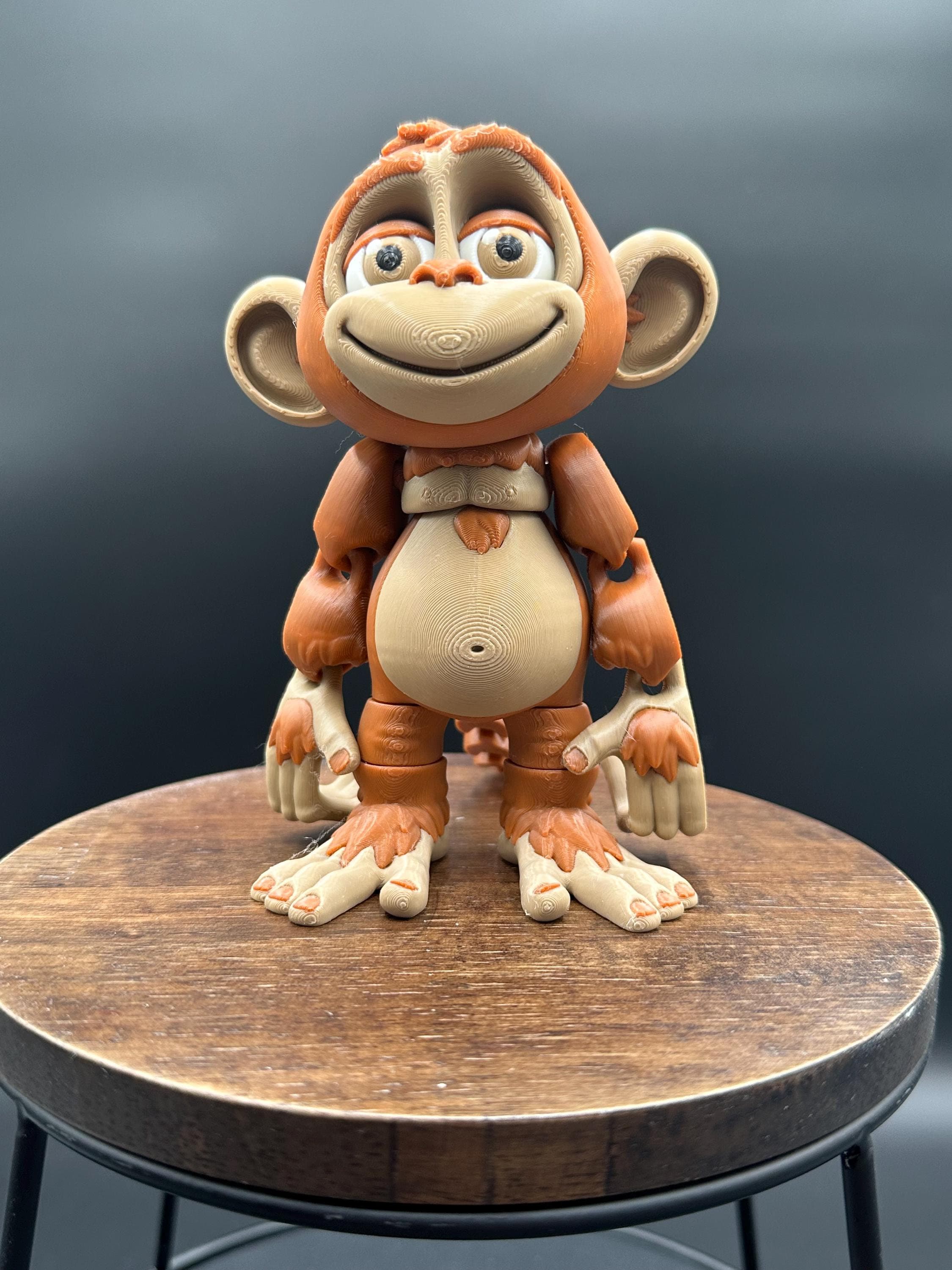 Articulated Monkey 3D Print: Posable Figurine - Etsy