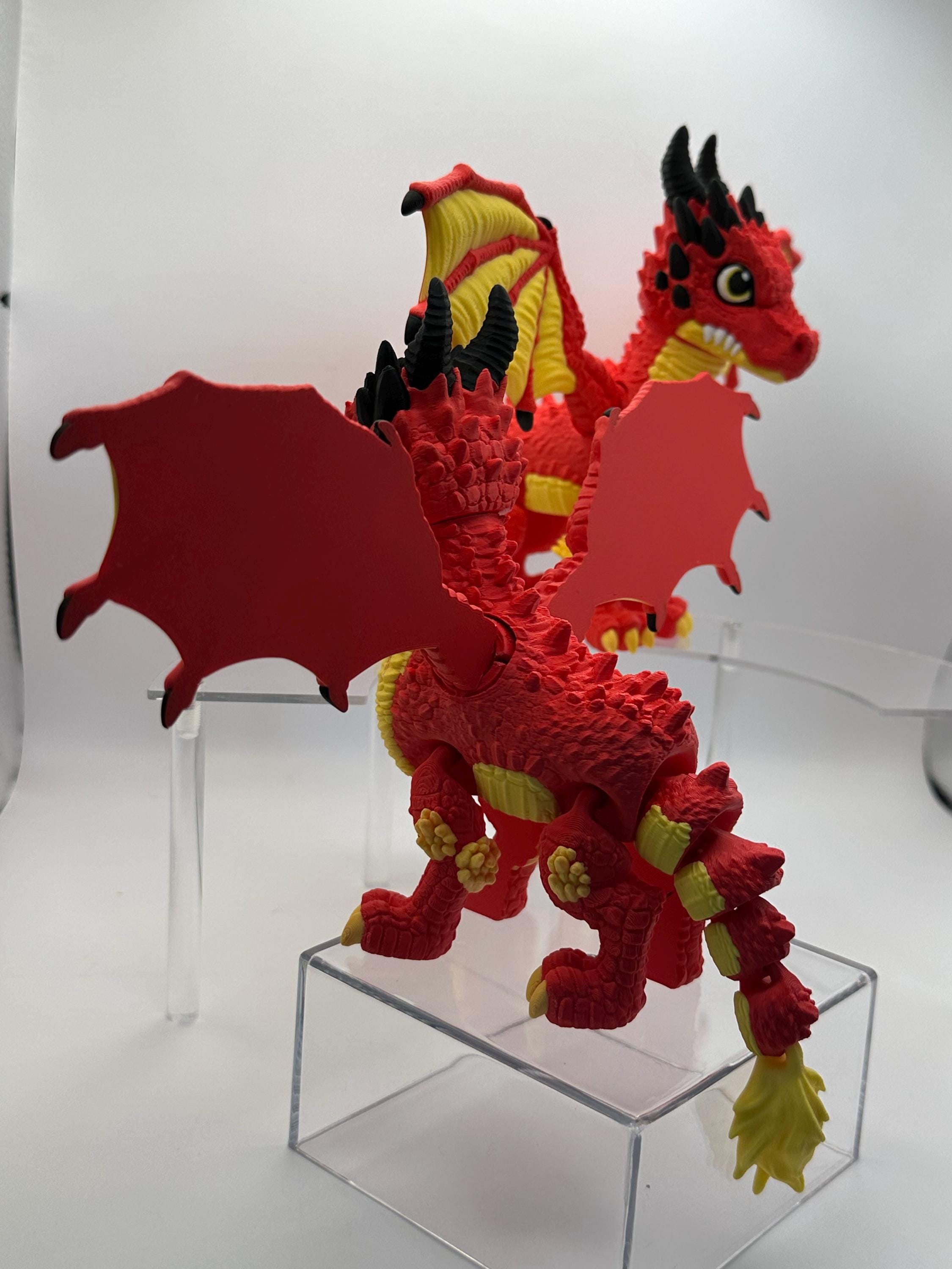 Fire Dragon 3d Print- Articulated Flexi - Etsy