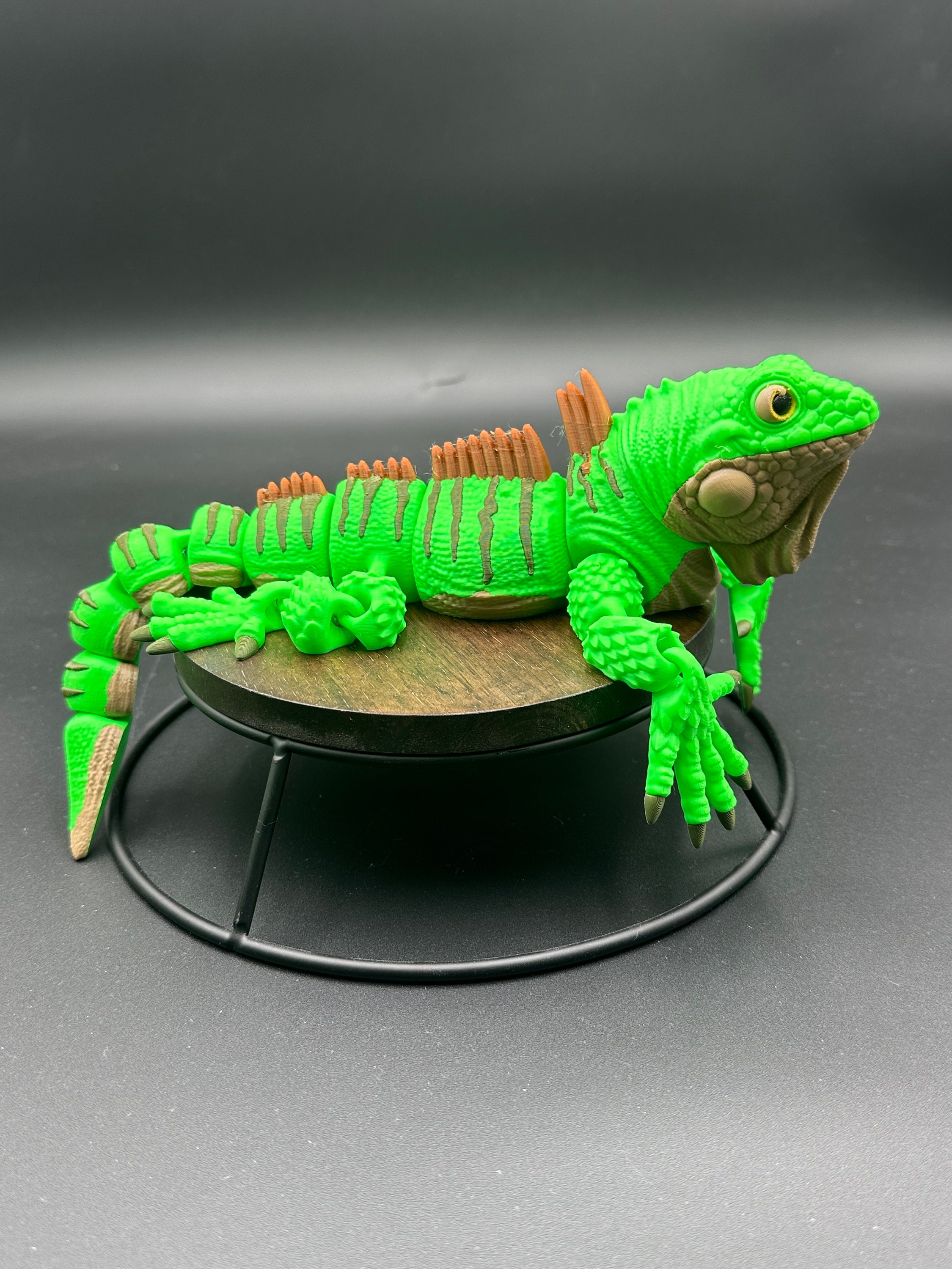 Iguana: 3D Printed Articulated Lizard - Flexi Articulating Animal