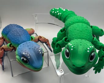 Gecko GIANT 3d Printed- Articulated Flexi Animal Lizard Reptile