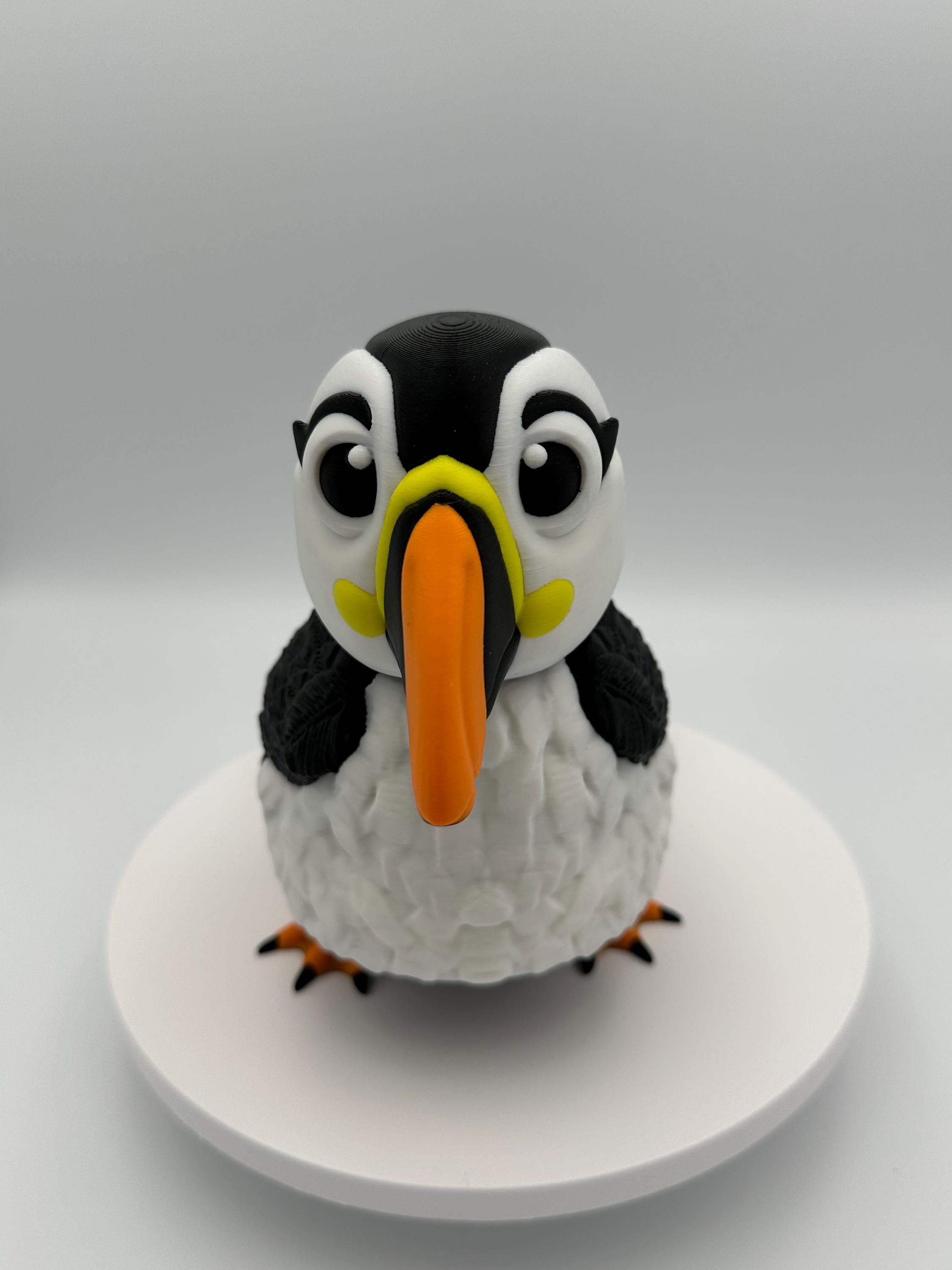 Puffin Model Puffin - 3d Printed Model - Flexi Animal - Etsy