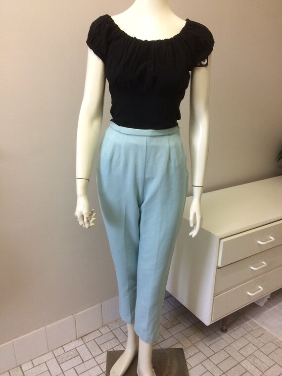 Original Vintage 50s 60s Cigarette Pants Jeans , M