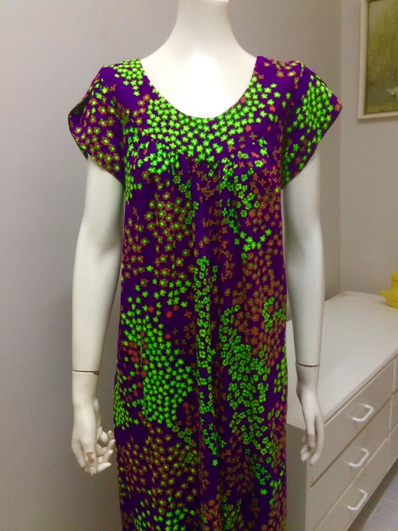 Original Vintage 70s Dress ,Liberty House Cotton M