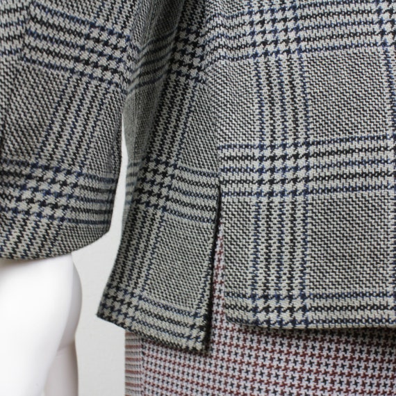 1950s Penneys Towncraft Windowpane Blazer Mens Gr… - image 5