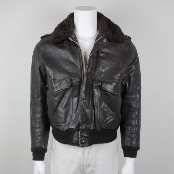 70's Leather G1 Bomber Jacket
