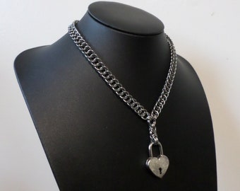Lock necklace | Etsy