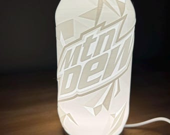 Lighted Mountain Dew Can 3D Print Files (Digital Download Only)
