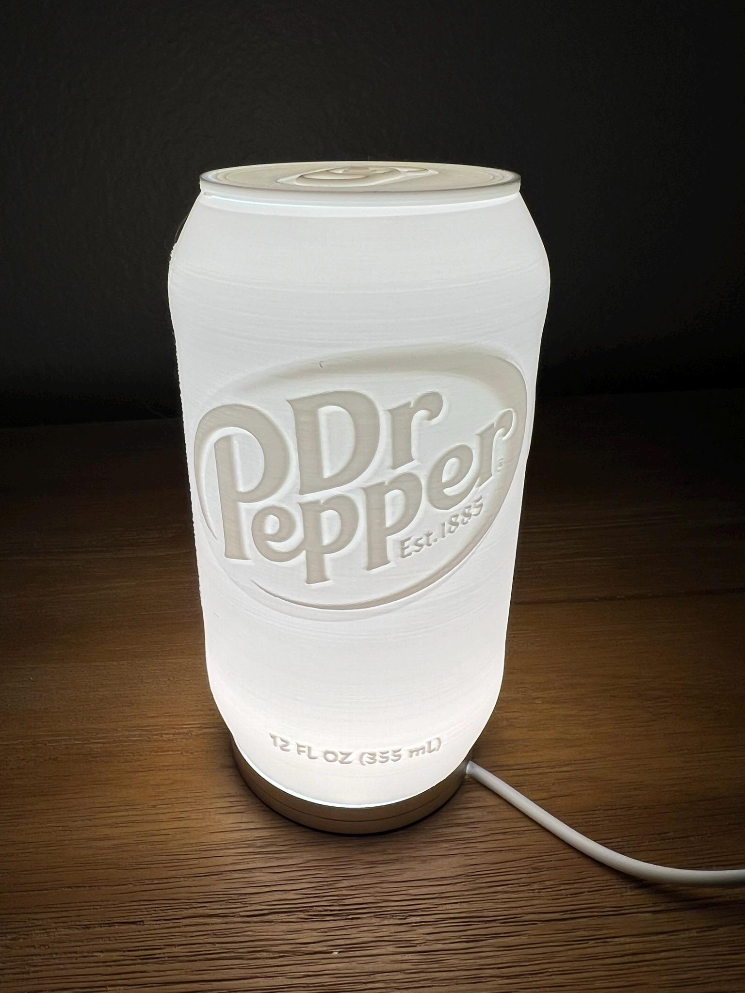 Lighted Dr. Pepper Can 3D Print Files (digital Download Only) - Etsy