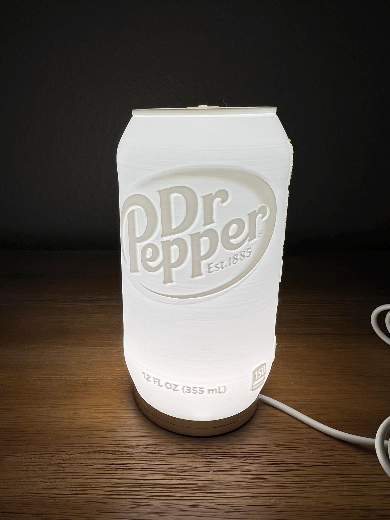 Lighted Dr. Pepper Can 3D Print Files (digital Download Only) - Etsy