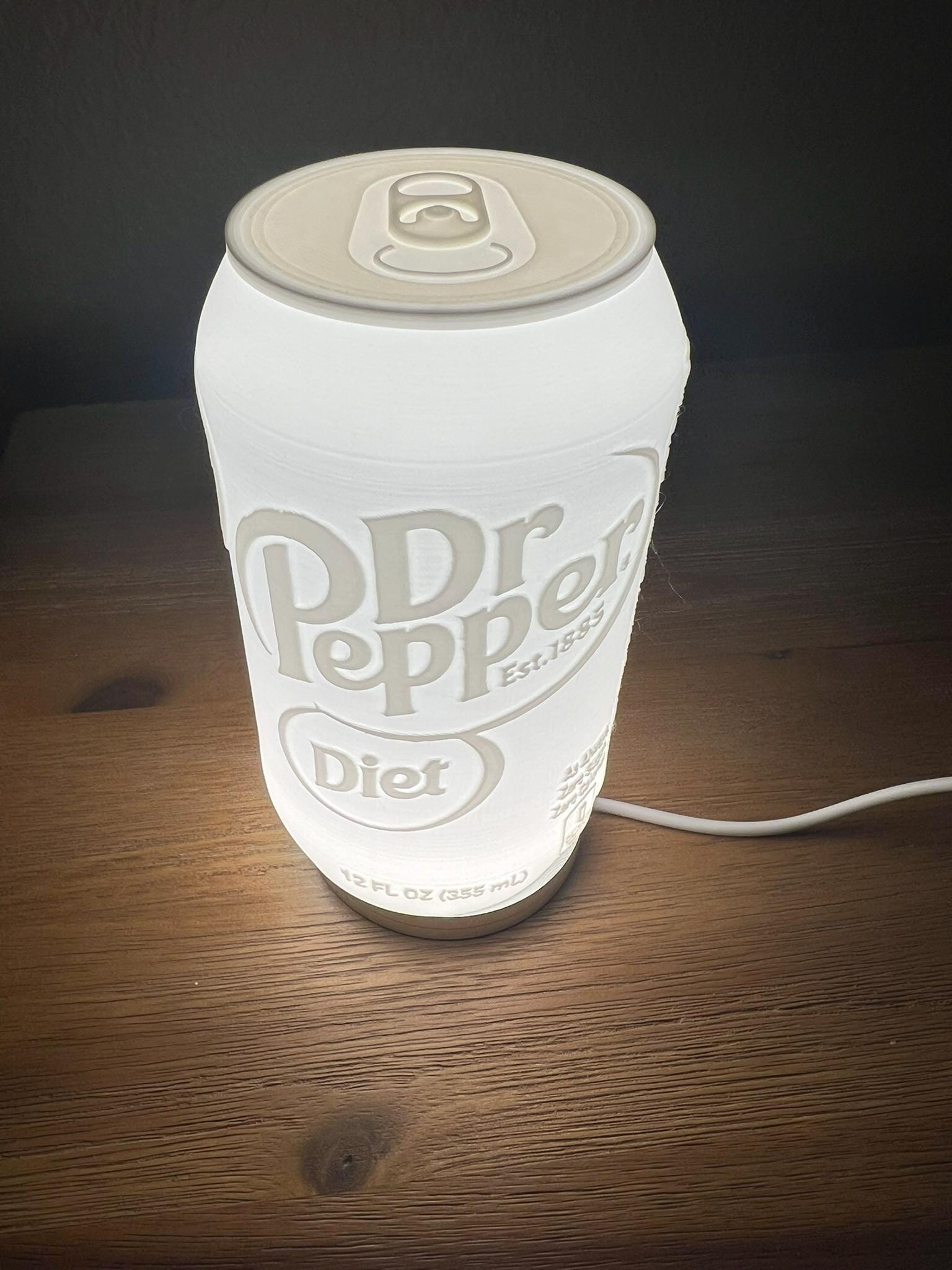 Lighted Diet Dr. Pepper Can 3D Print Files (digital Download Only