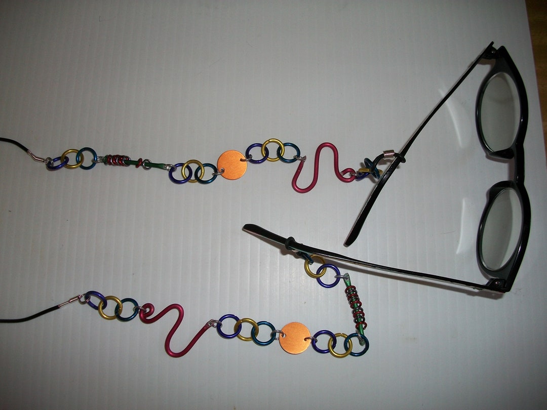 Anodized Aluminum Eyeglass Chain/lanyard Peeper Keepers Etsy