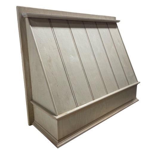 30 Wide Maple Wood Canopy Style Range Hood Unfinished Etsy