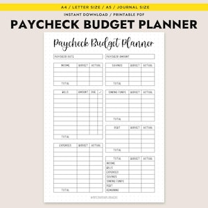 May include: A printable budget planner worksheet with sections for income, bills, savings, sinking funds, debt, and expenses. The worksheet includes columns for budget and actual amounts.