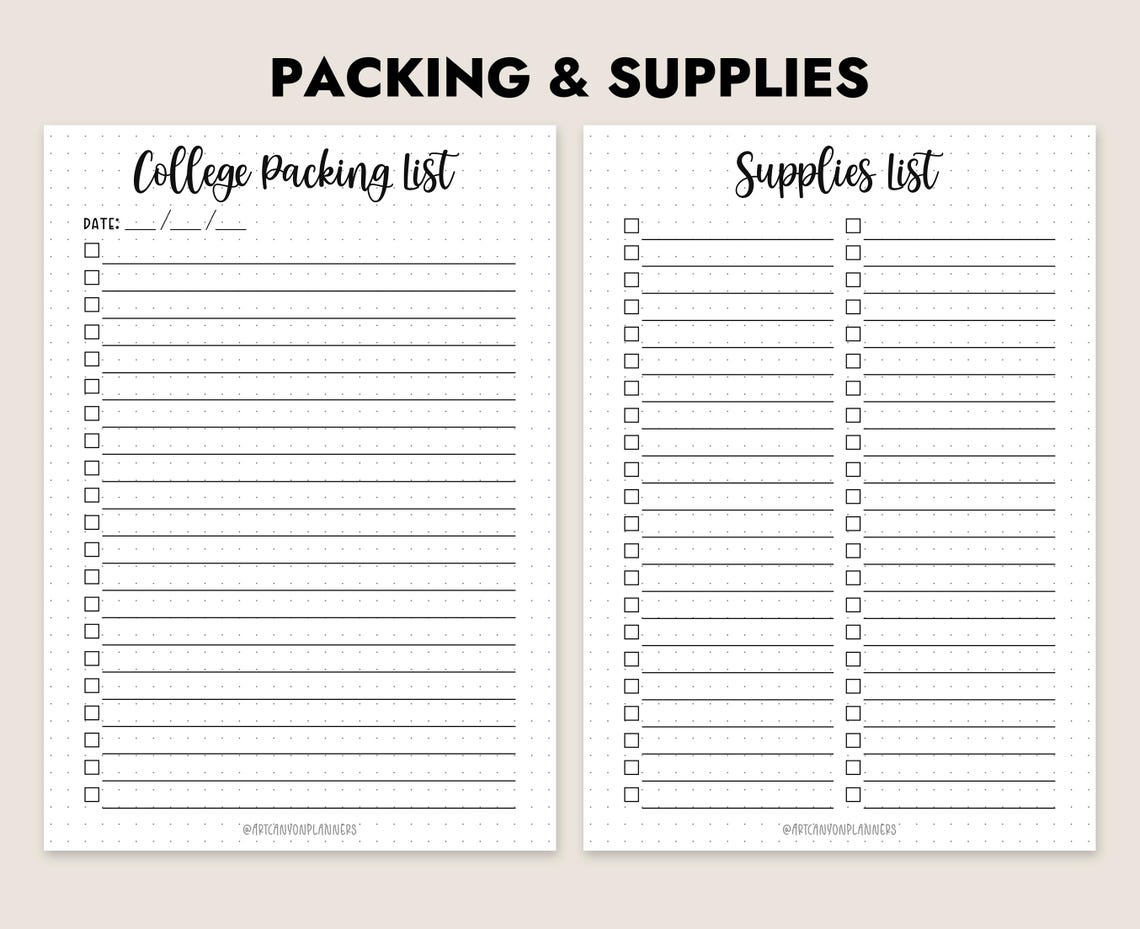 Ultimate Student Planner Bundle Printable Academic Organizer College ...
