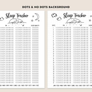 24 Hour Sleep Tracker Printable Monthly Tracker Sleep Log Sleep ...