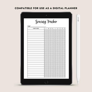Sowing Tracker Printable Garden Planner Seed Starting Log A4 A5 Letter ...
