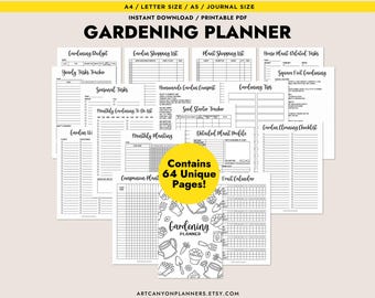 Ultimate Printable Garden Planner Bundle Garden Journal Templates for Planting Sowing Budget Tracking