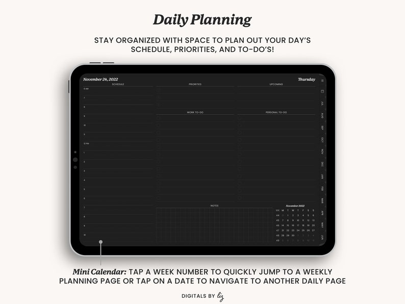 July 2022 June 2023 Hyperlinked Landscape Digital Planner Etsy