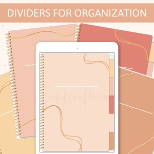 5 Subject Hyperlinked Digital Notebook Ipad Notability | Etsy