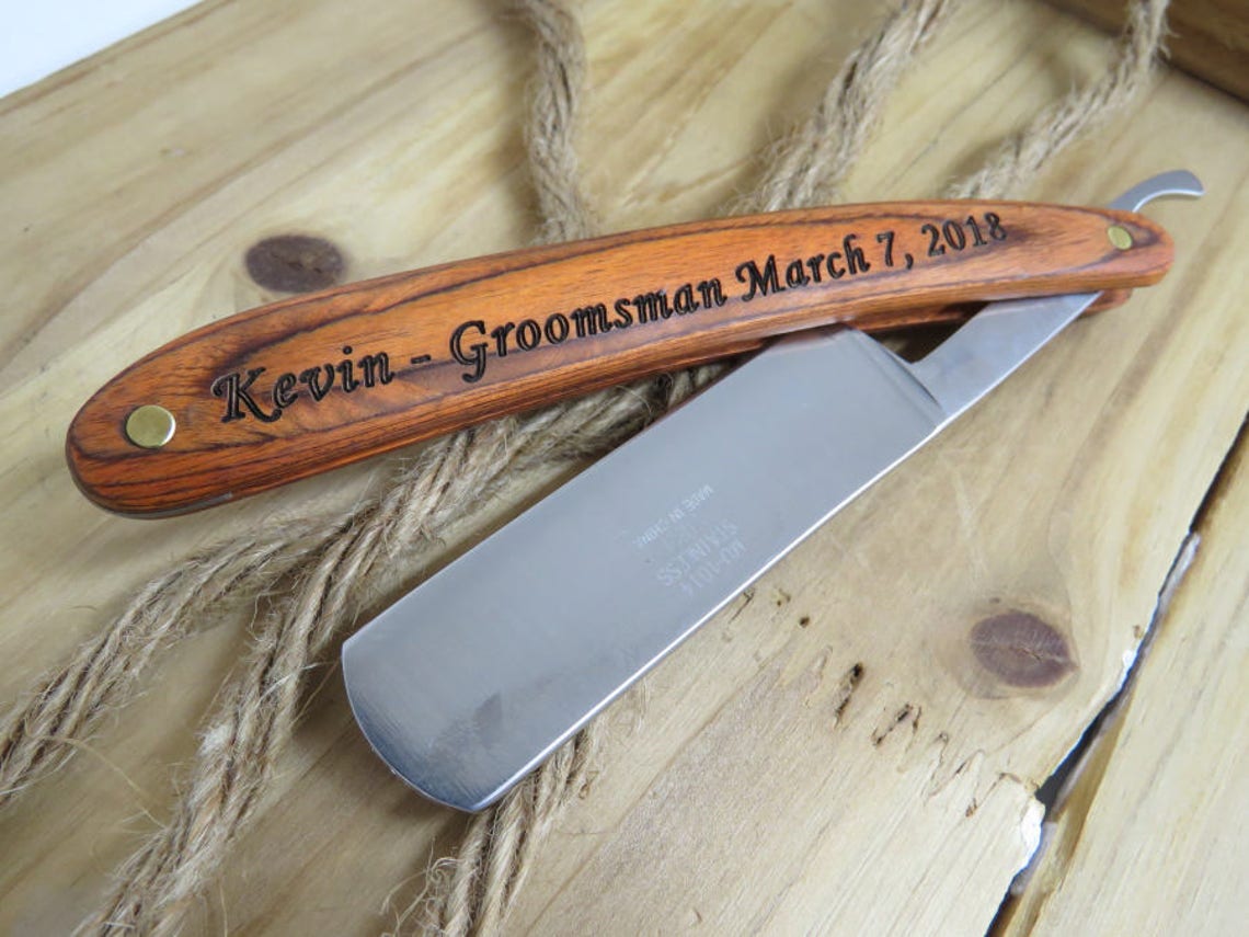 Personalized Straight Razor Engraved Men&rsquo;s gift Shaving | Etsy