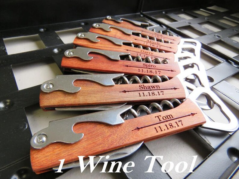 Personalized Corkscrew and MultiTool Groomsmen Gifts Etsy