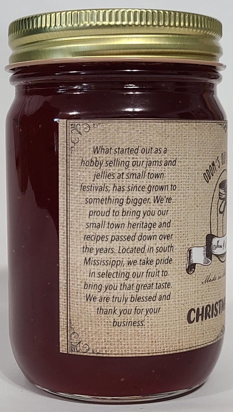 Christmas Jam in Glass 16 oz Jar image 3