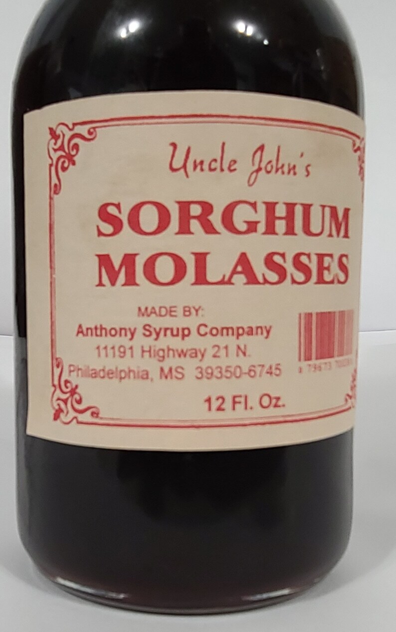 Molasses in a 12 Fluid Oz Glass Bottle Etsy