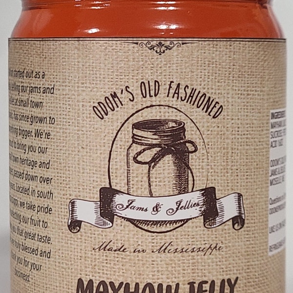 Swamp May-Haw Jelly 16 oz Net Wt Size by Odom's Old Fashoned Jelly & Jam