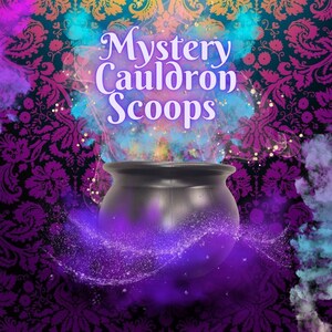 Mystery Cauldron Scoops: Crystal Confetti, Mystery Crystal Bag, Mixed Lucky Dip( Raw Stones, Tumbled Stones, Bracelets, Selenite & Gifts)