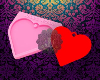 Heart Silicone Mold for Cake, Resin, Clay