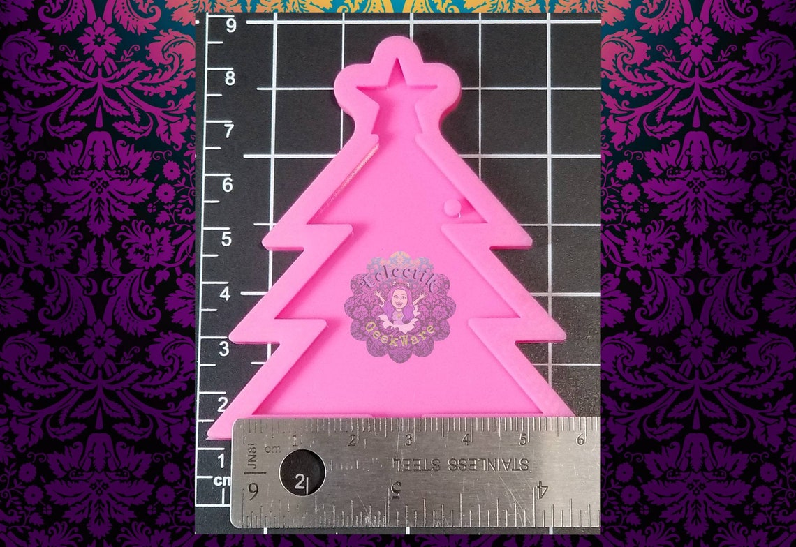 Christmas Tree Keychain Mold Epoxy Resin Polymer Clay Silicone Etsy