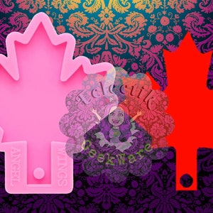 Maple Leaf Keychain Mold Canada Maple Leaf Mold Epoxy Resin Polymer Clay Silicone Mold (In-Stock)