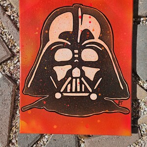 Who&#39;s your daddy? 11x14 Darth Vader Inspired May the 4th fanart painting. Star Wars fanart.
